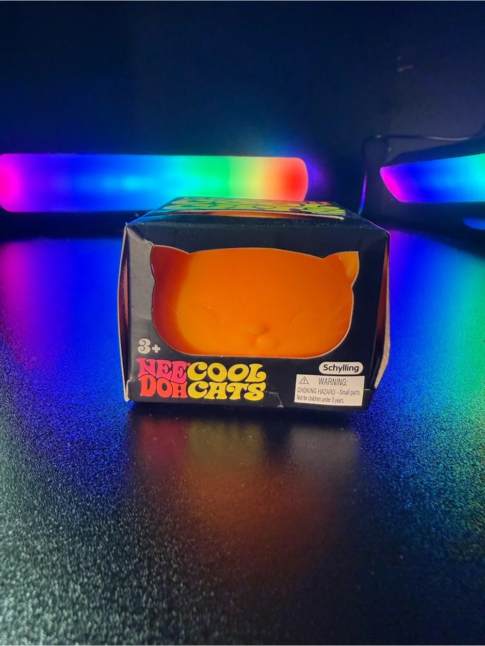 NeeDoh Cool Cats Orange Squishy Sensory Toy